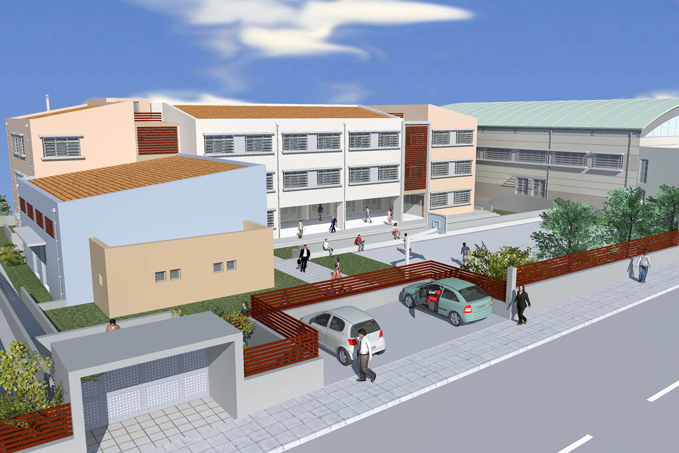 High school Building and a Closed Gym Centre for the Muncipality of Virona