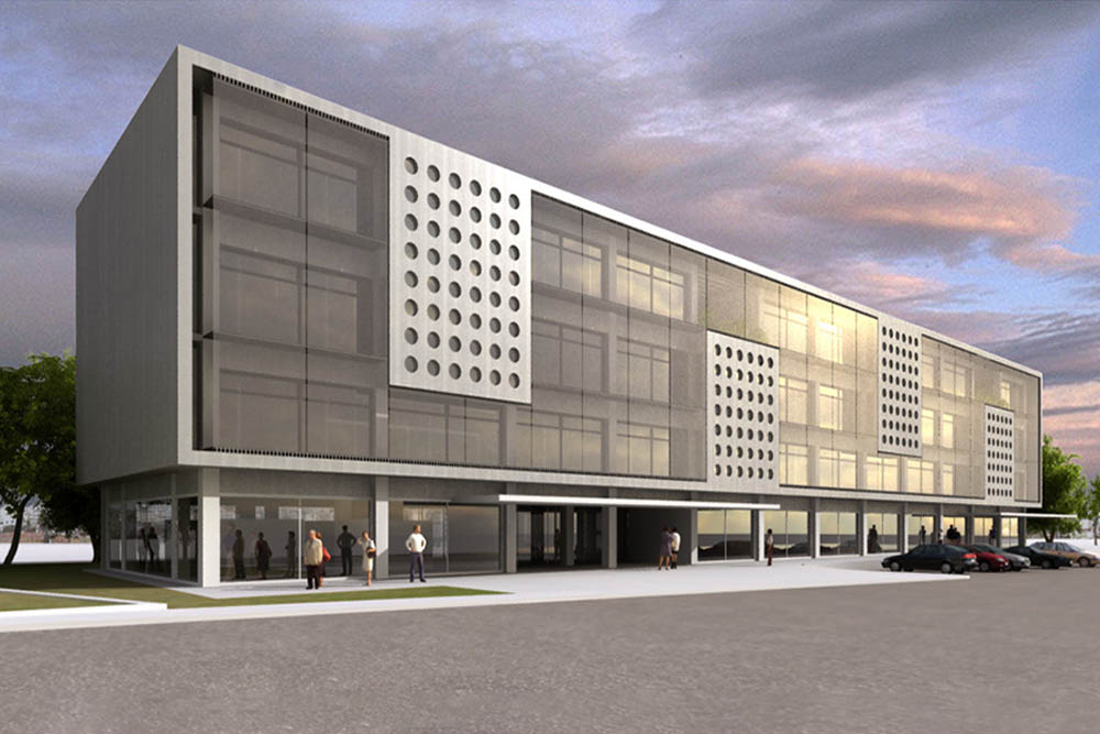 New 4storey offices building with two basements