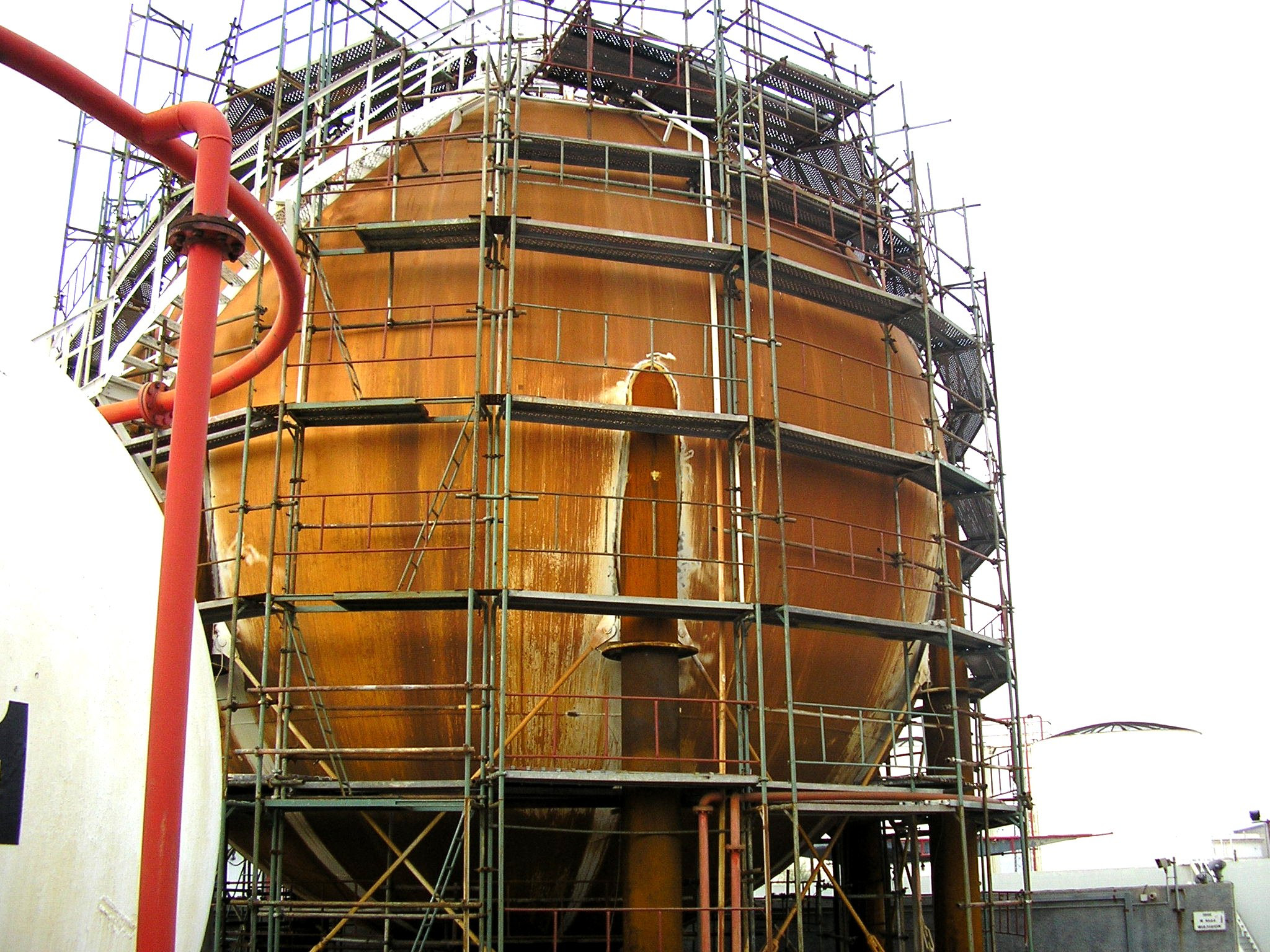 Structural Check of Spherical Liquid Gas Tank for Shell Hellas